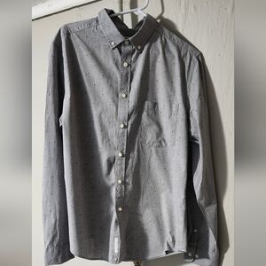 Gray Button-Up Shirt